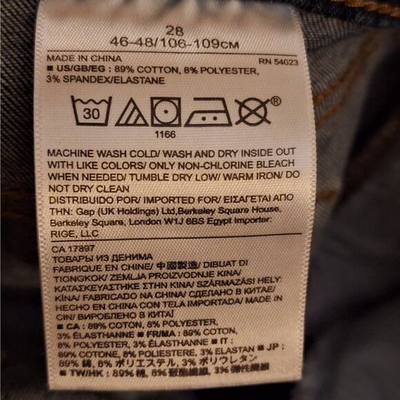 Banana Republic Women 28 Dark Wash Denim "Bella" Straight Leg Denim Jeans - Picture 5 of 6